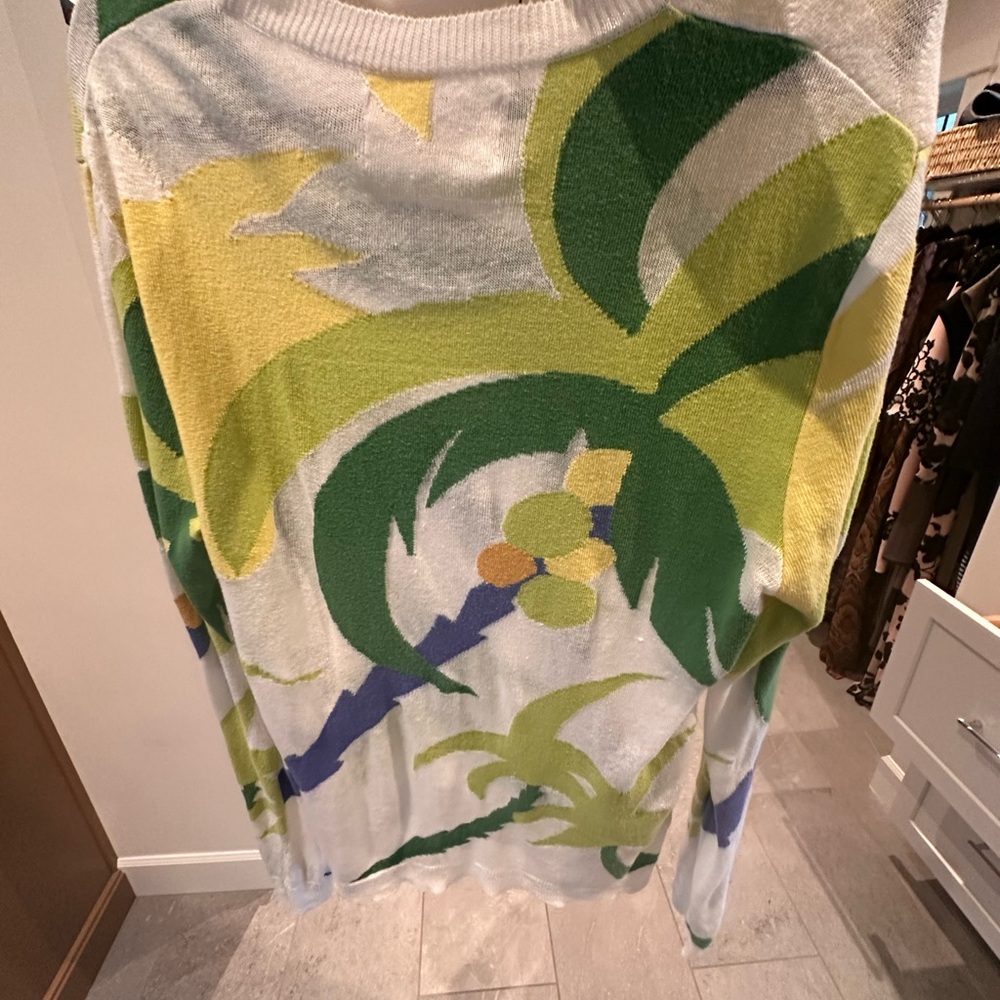 Colorful Off-the-Shoulder Sweater - Picture 7 of 7